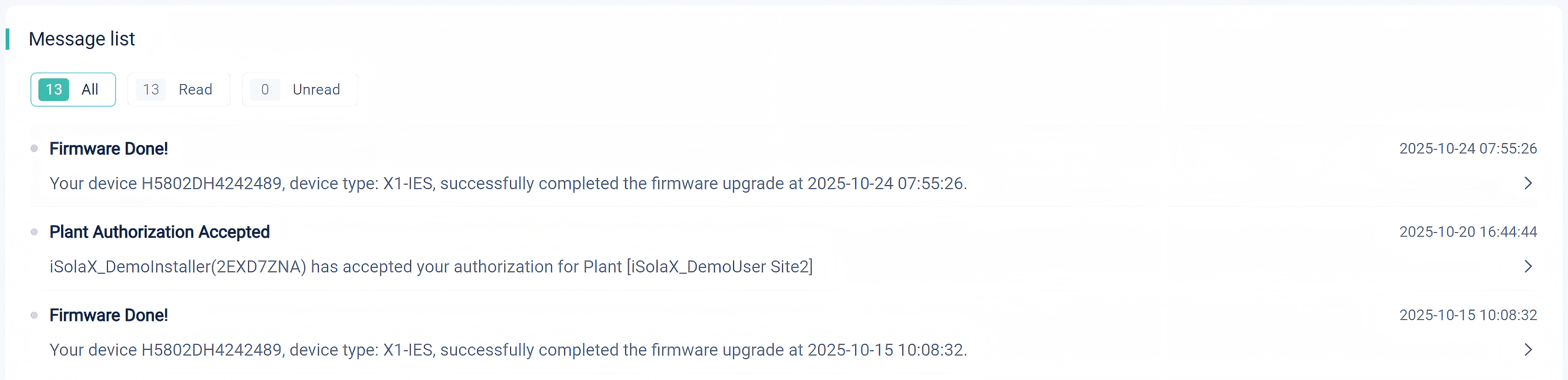 General Message Messages | solax power